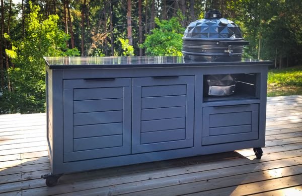 Kamado table "Solid Pine Pix7016" - Image 7