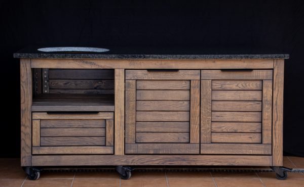 Kamado table "Solid Oak CH"