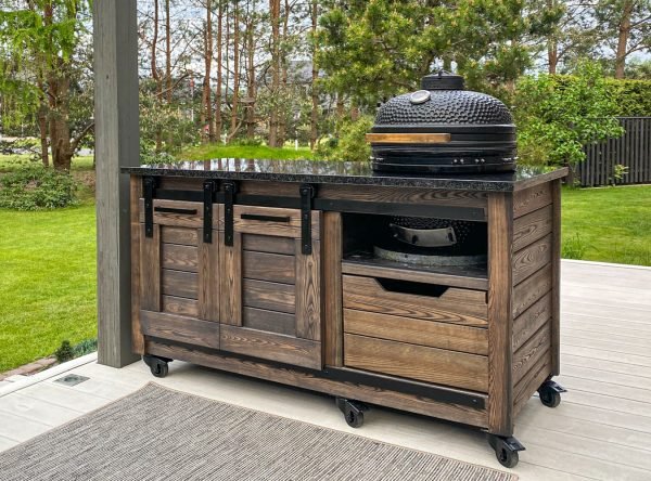 Kamado stalas "Solid Ash CH / SL system160" - Image 4