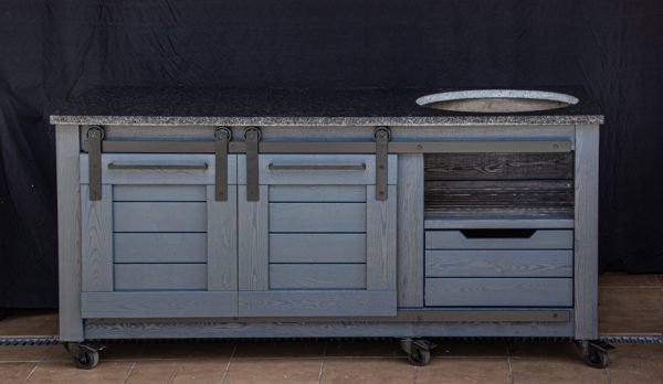 Kamado table "Solid Ash GR / SL system190"