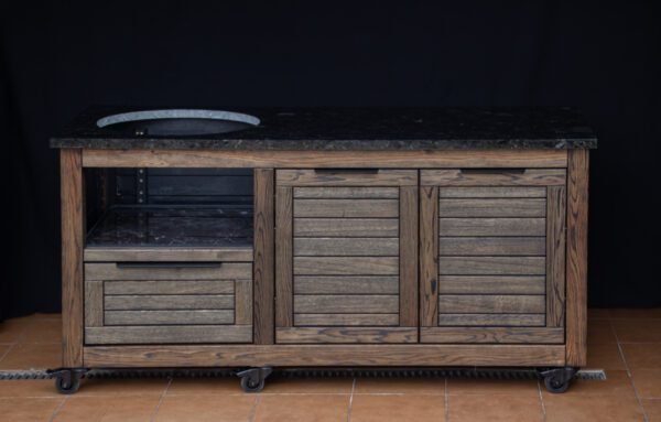 Kamado table "Solid Oak - Black-S" - Image 10