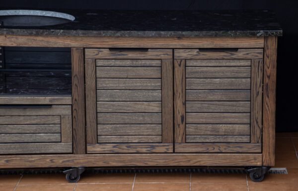 Kamado table "Solid Oak - Black-S" - Image 9