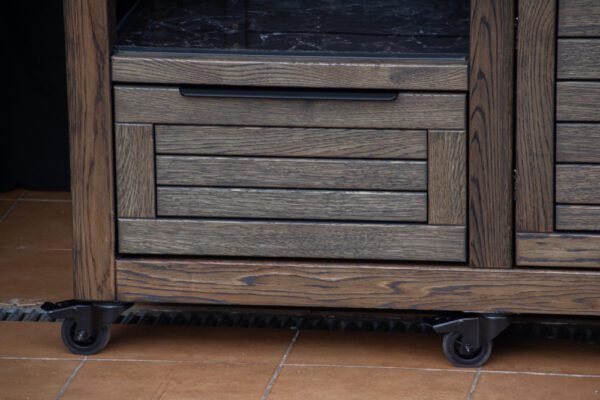 Kamado table "Solid Oak - Black-S" - Image 3