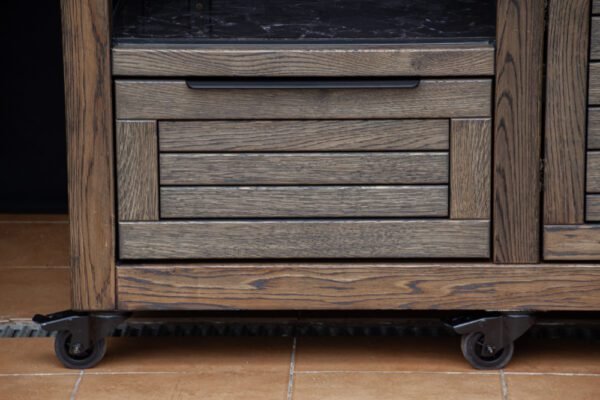 Kamado table "Solid Oak - Black-S" - Image 25