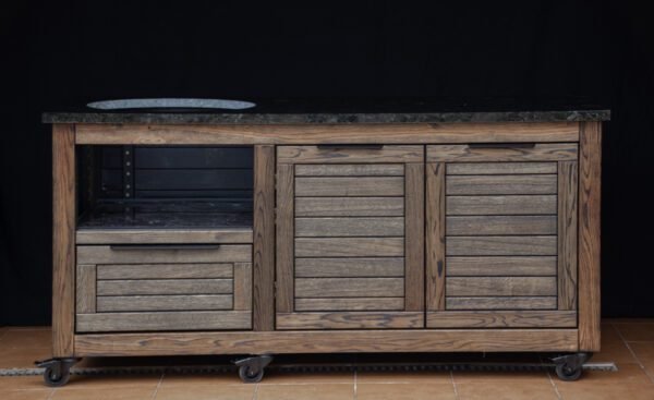Kamado table "Solid Oak - Black-S" - Image 7