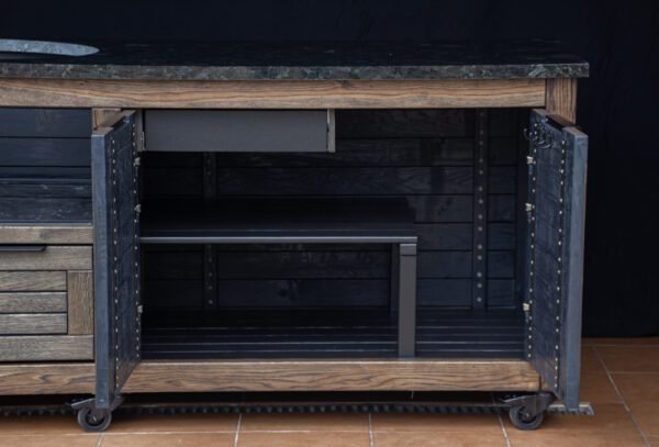 Kamado table "Solid Oak - Black-S" - Image 16