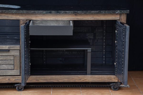 Kamado table "Solid Oak - Black-S" - Image 17