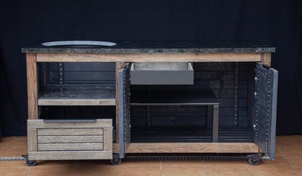 Kamado table "Solid Oak - Black-S" - Image 11