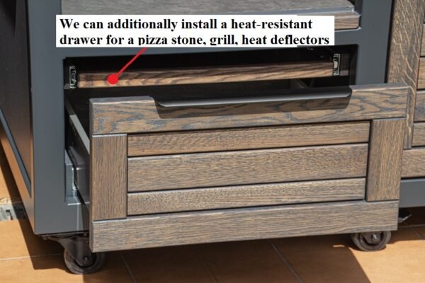 Kamado table "Oak Clear-grey/7016" - Image 49
