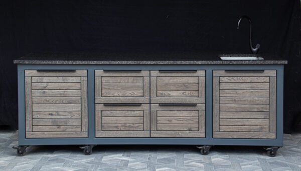Kamado table "Oak-grey/7016" - Image 2