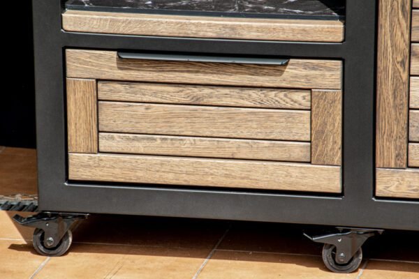Kamado table "180 - Oak black/9005" - Image 34