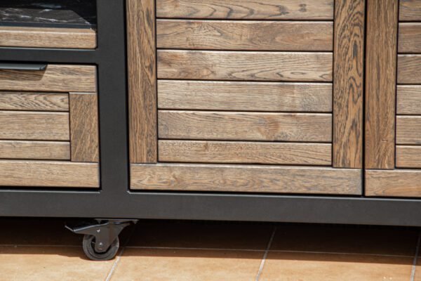 Kamado table "180 - Oak black/9005" - Image 40
