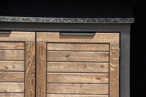 Kamado table "180 - Oak black/9005" - Image 42