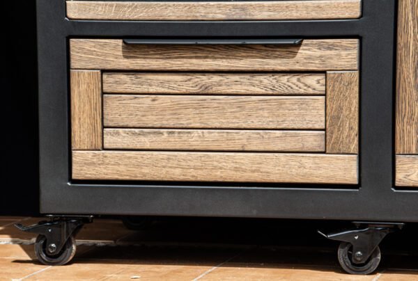 Kamado table "180 - Oak black/9005" - Image 44
