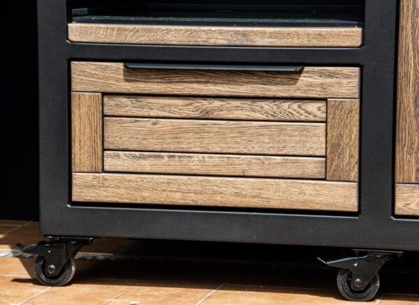 Kamado table "180 - Oak black/9005" - Image 45