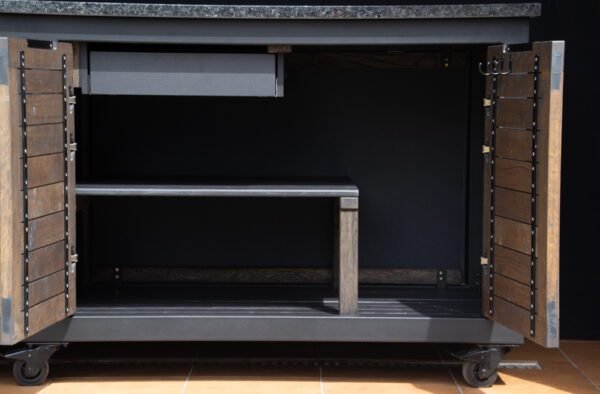 Kamado table "180 - Oak black/9005" - Image 46