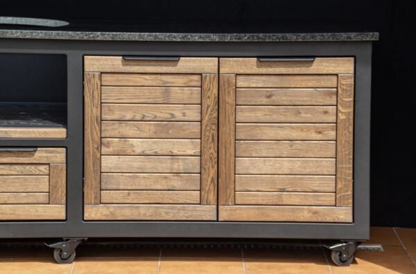 Kamado table "180 - Oak black/9005" - Image 56