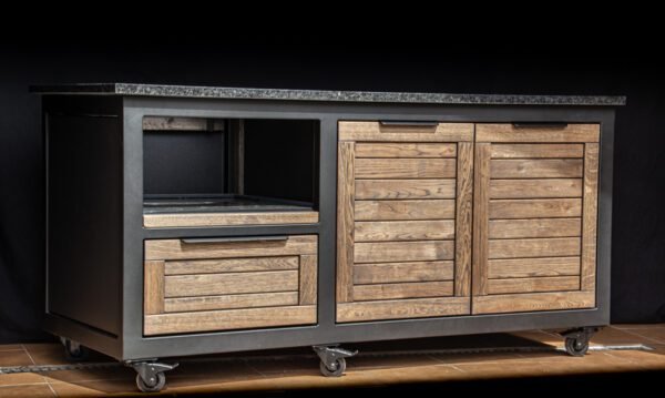 Kamado table "180 - Oak black/9005" - Image 52