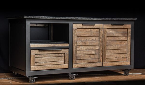 Kamado table "180 - Oak black/9005" - Image 50