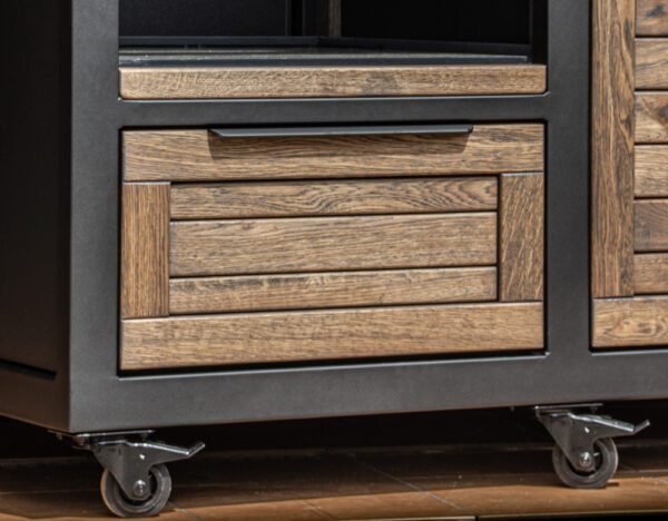 Kamado table "180 - Oak black/9005" - Image 53