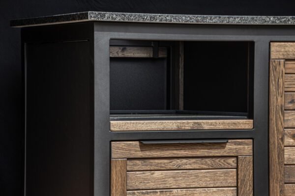 Kamado table "180 - Oak black/9005" - Image 10