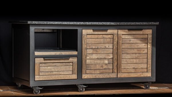 Kamado table "180 - Oak black/9005" - Image 54