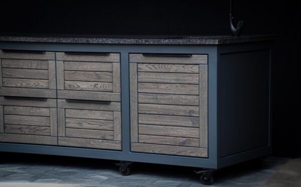 Kamado table "Oak-grey/7016" - Image 13