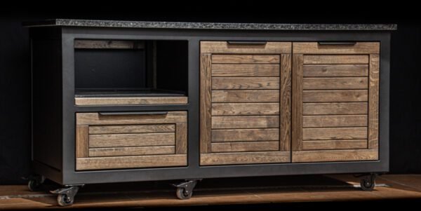 Kamado table "180 - Oak black/9005" - Image 60