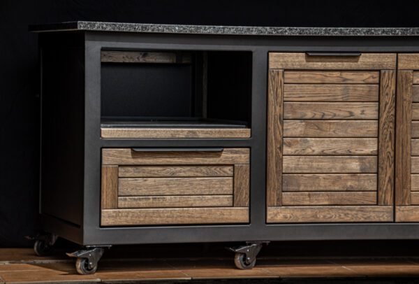 Kamado table "180 - Oak black/9005" - Image 62