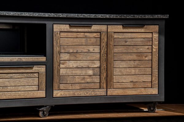 Kamado table "180 - Oak black/9005" - Image 58