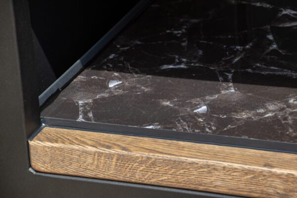 Kamado table "180 - Oak black/9005" - Image 38