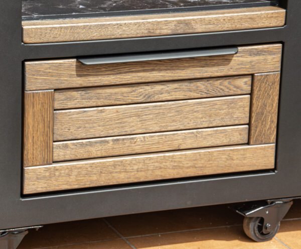 Kamado table "180 - Oak black/9005" - Image 29