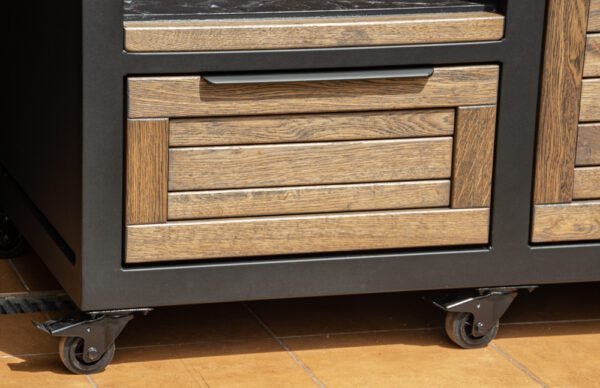 Kamado table "180 - Oak black/9005" - Image 30
