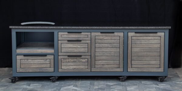 Kamado table "Big250 Oak-grey/7016" - Image 2