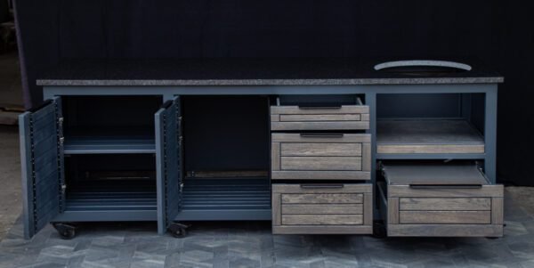 Kamado table "Big250 Oak-grey/7016" - Image 6