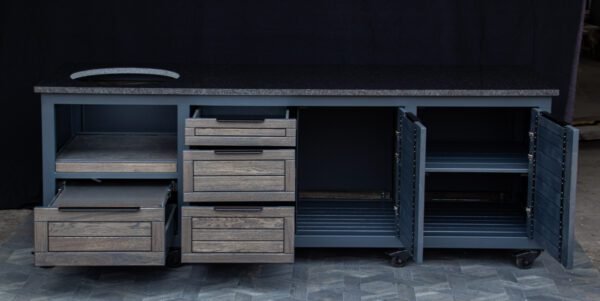 Kamado table "Big250 Oak-grey/7016" - Image 3