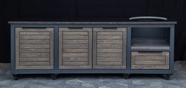 Kamado table "250 Oak-grey/7016"
